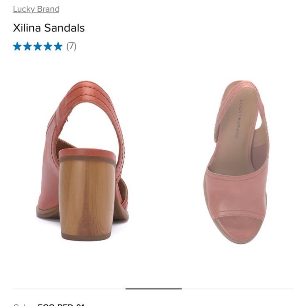 Lucky Brand Xiliana Sandals In Eco Red